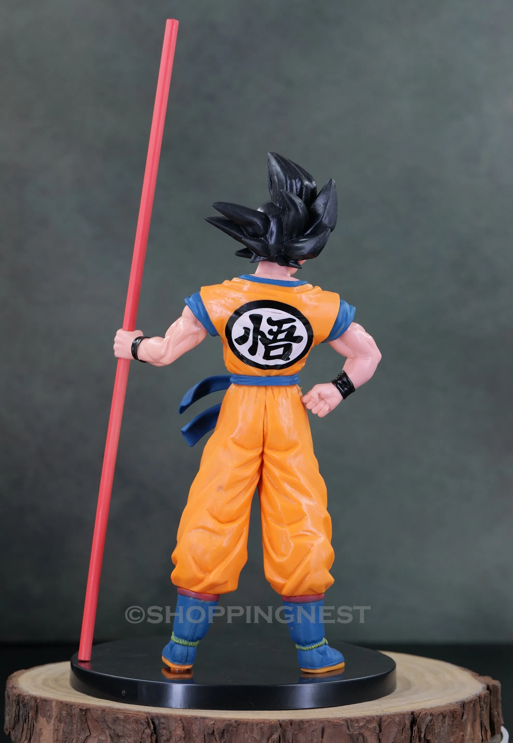 Dragon BAll Z Goku With Stick in Hand Standing Action Figurine | 24 Cm |