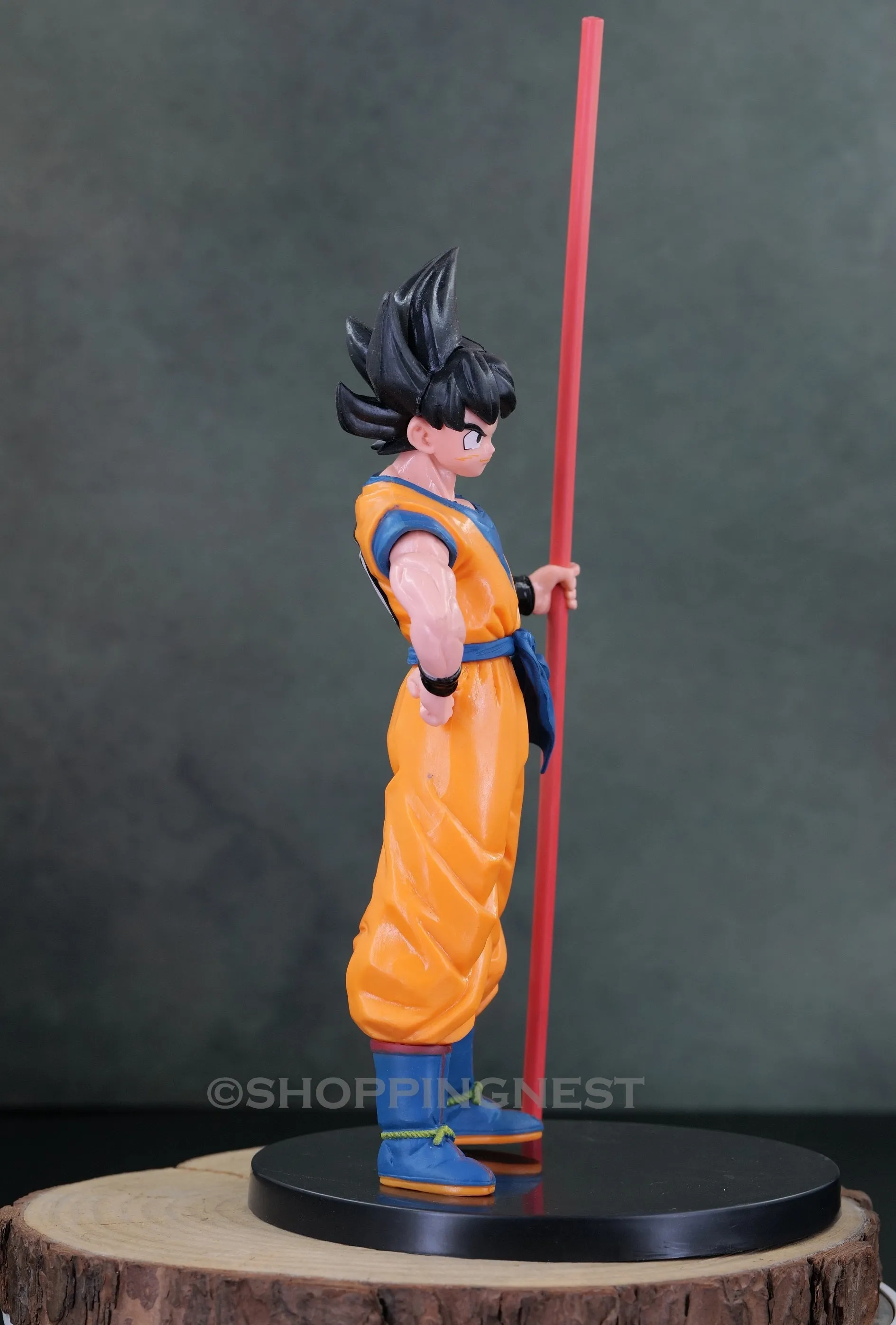 Dragon BAll Z Goku With Stick in Hand Standing Action Figurine | 24 Cm |