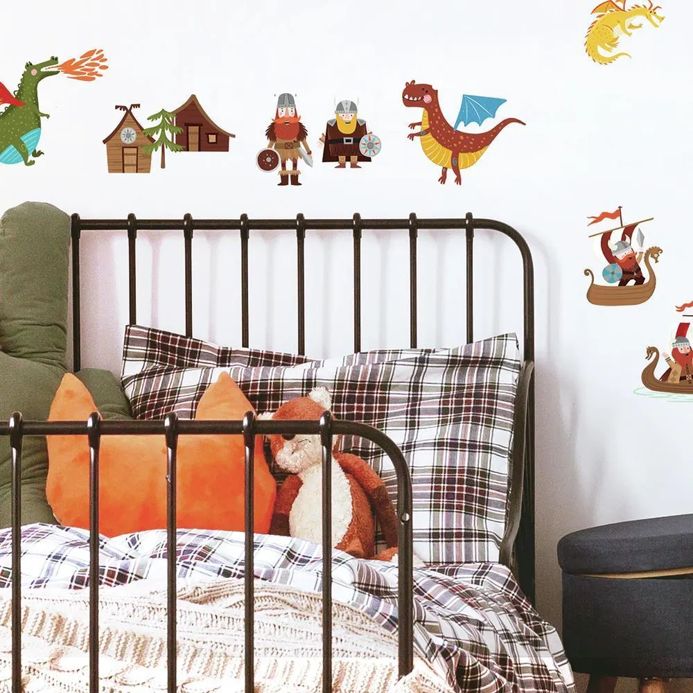 Dragons and Vikings Wall Decals