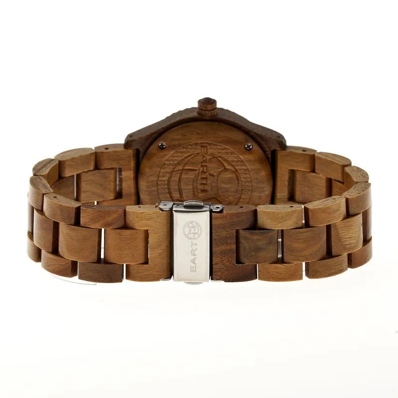 Earth Wood Pith Bracelet Watch w/Date