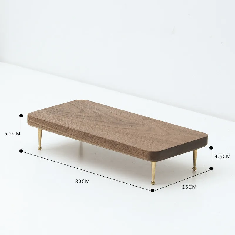 Eco Friendly Walnut Multifunctional Office Desk Storage Rack for office use