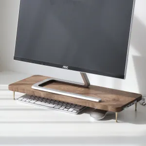 Eco Friendly Walnut Multifunctional Office Desk Storage Rack for office use