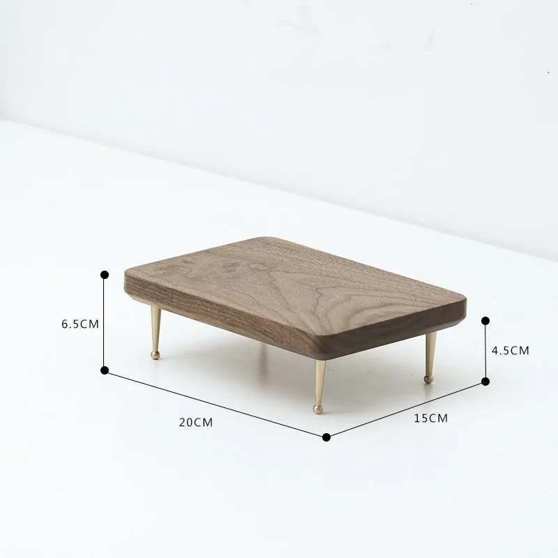 Eco Friendly Walnut Multifunctional Office Desk Storage Rack for office use