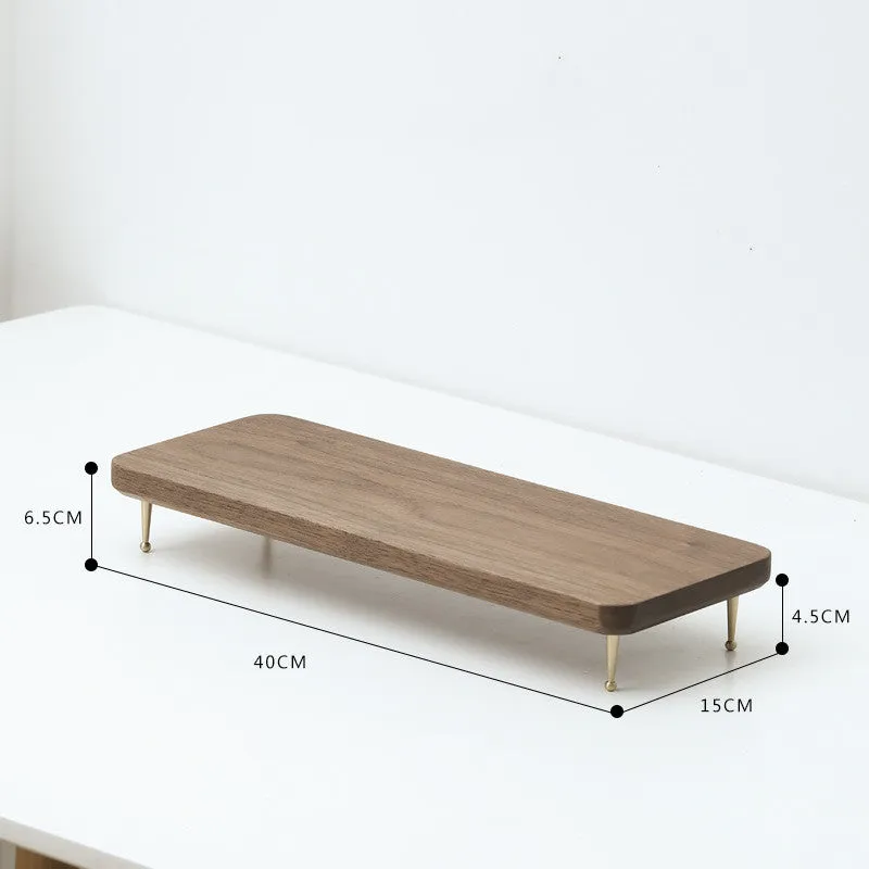 Eco Friendly Walnut Multifunctional Office Desk Storage Rack for office use