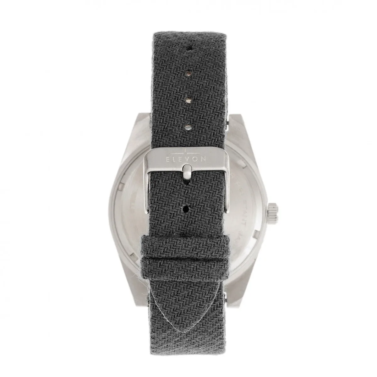 Elevon Jeppesen Pressed Wool Leather-Band Watch w/Date - Grey