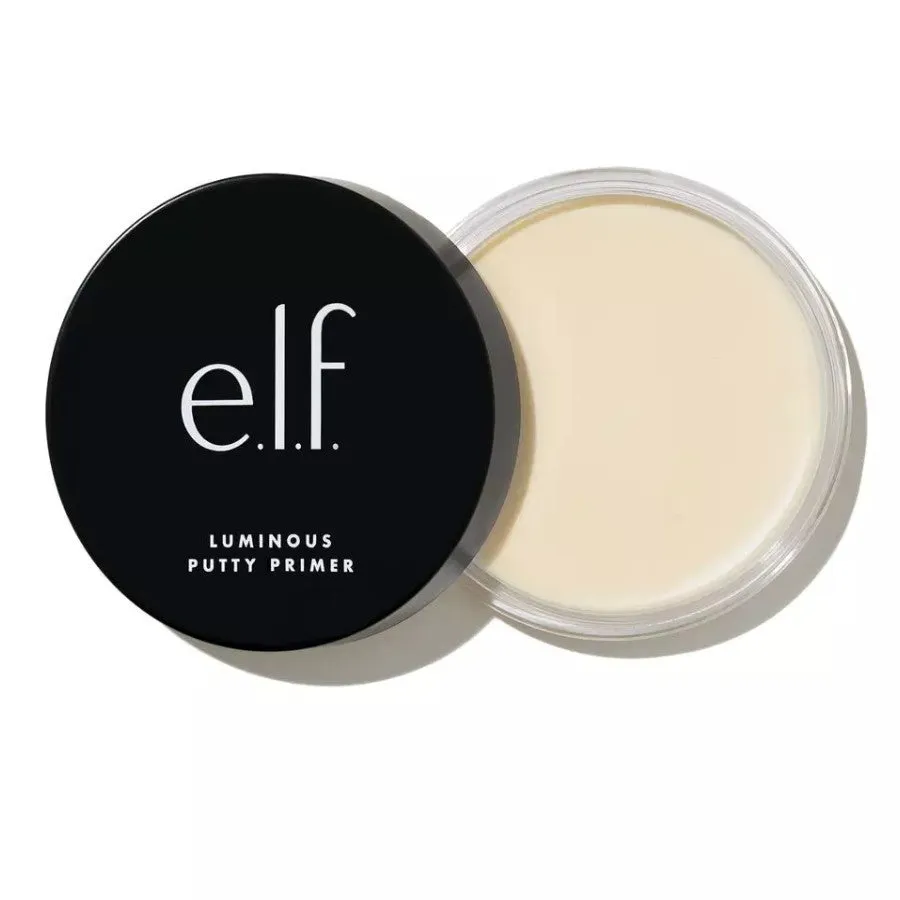 e.l.f, Luminous Putty Primer, Skin Perfecting, Lightweight, Silky, Long Lasting, Hydrates, Creates a Smooth Base, Illuminates, Plumps, Infused with hyaluronic acid and vegan collagen, 0.74 Oz