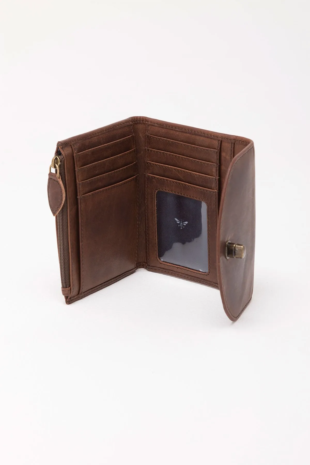 Emily Leather Short Saddle Purse