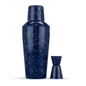 Enamel Cocktail Shaker and Jigger Set by Foster and Rye