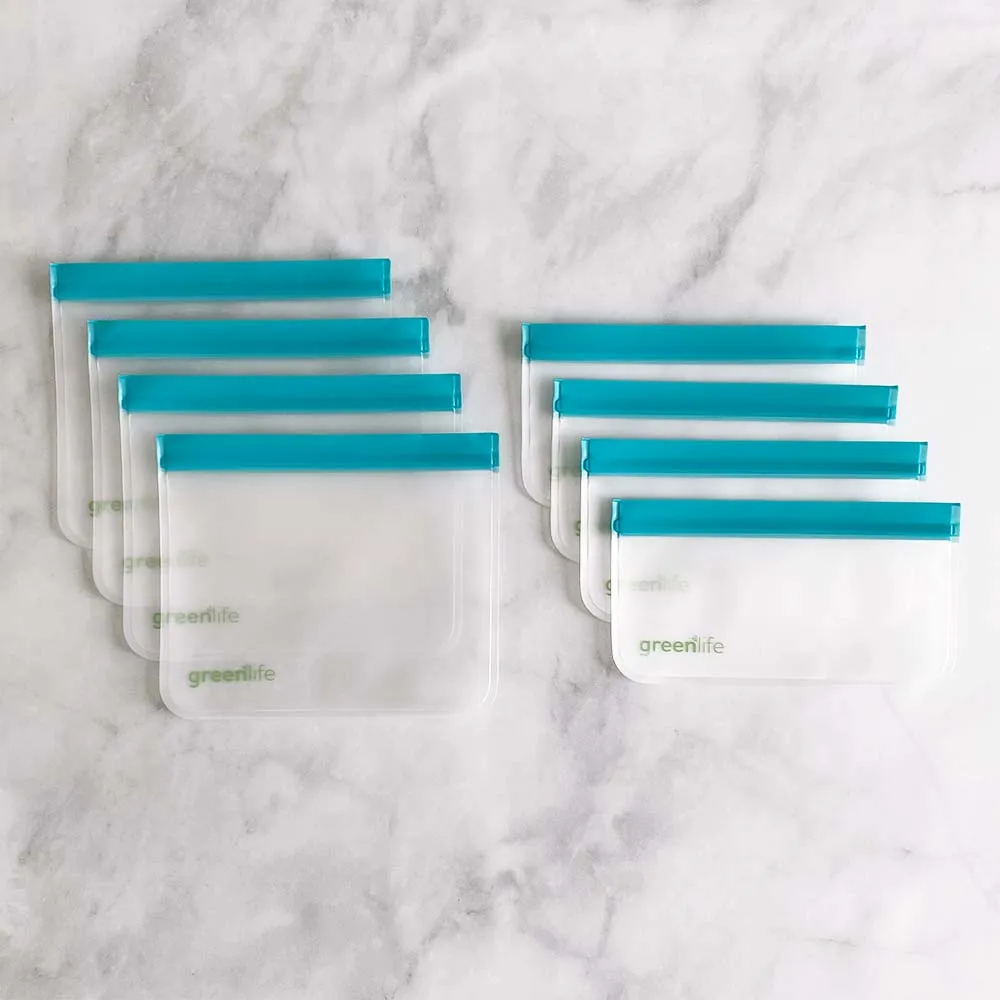 Essentials Bundle of Reusable Food Storage Bags (Set of 8)