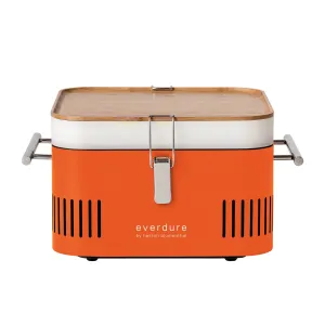 Everdure by Heston Blumenthal CUBE Charcoal Portable BBQ Orange