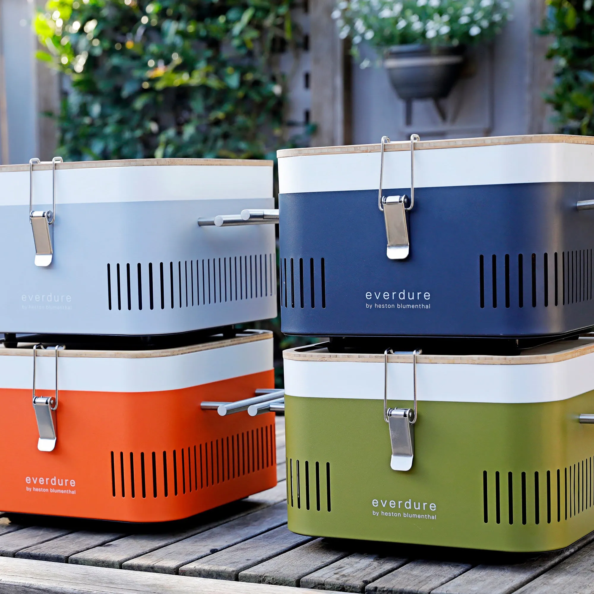 Everdure by Heston Blumenthal CUBE Charcoal Portable BBQ Orange