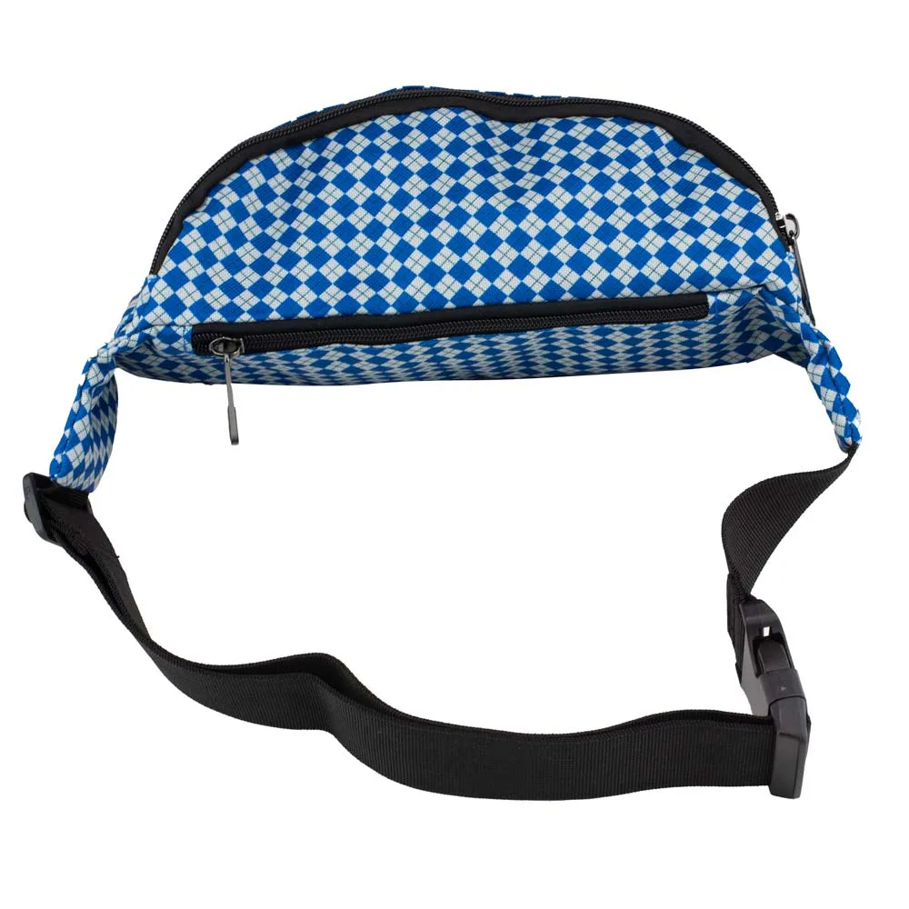 Fanny Pack - Harry Potter Ravenclaw Eagle with Shield Argyle Gray Blue