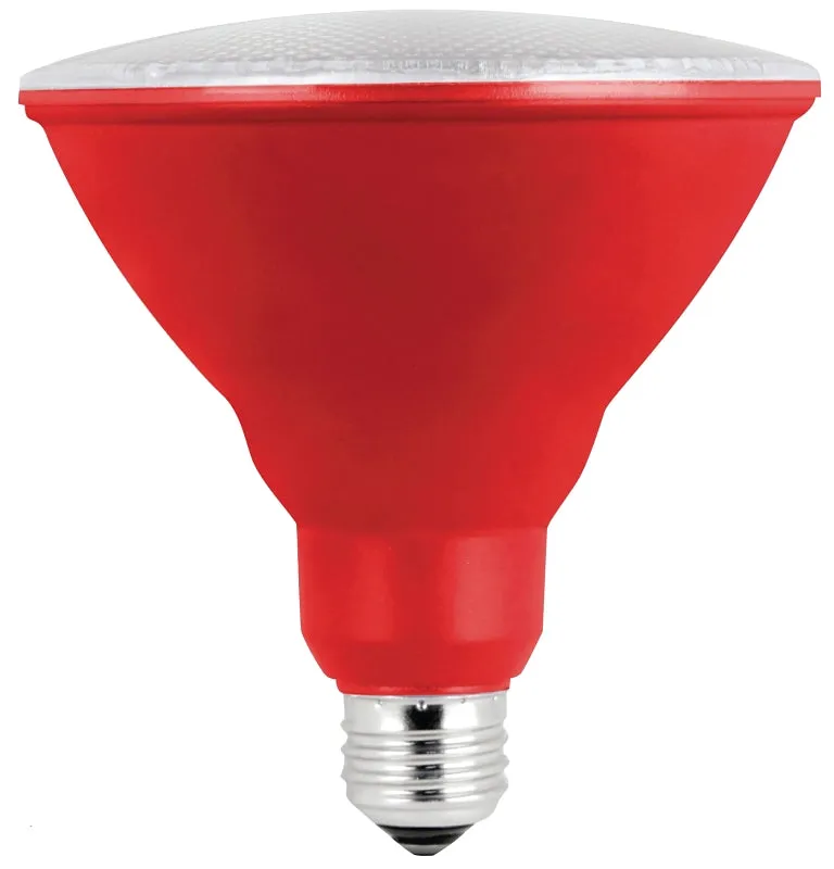 Feit Electric PAR38/R/10KLED/BX LED Bulb, Flood/Spotlight, PAR38 Lamp, E26 Lamp Base, Red Light :EA: QUANTITY: 4