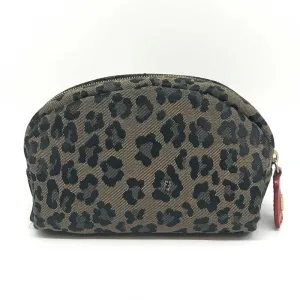 Fendi Canvas Leather Pouch Makeup Bag