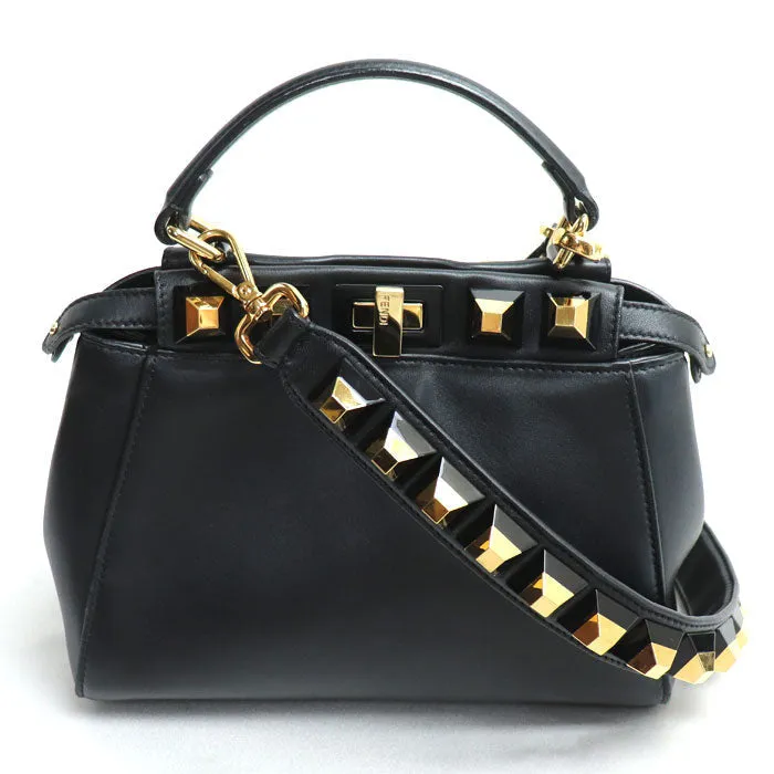 Fendi Mini Peekaboo Studded 2Way Shoulder Bag