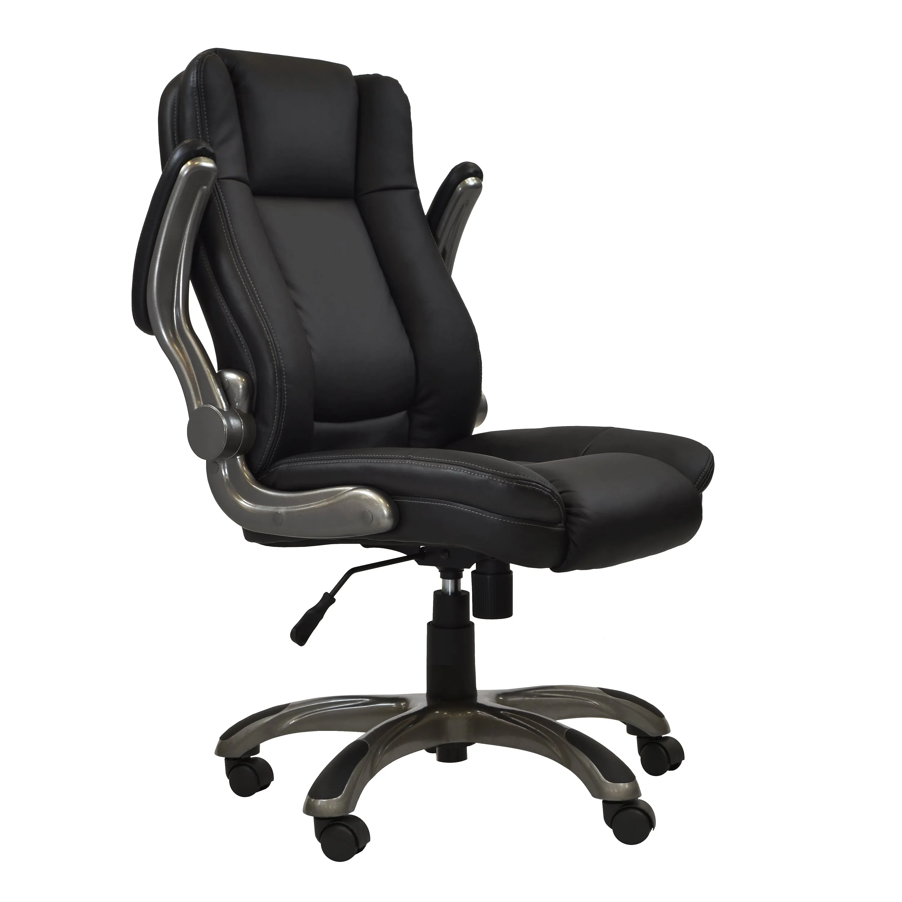 Flex Executive Office Chair with Flip-up Arms - Black