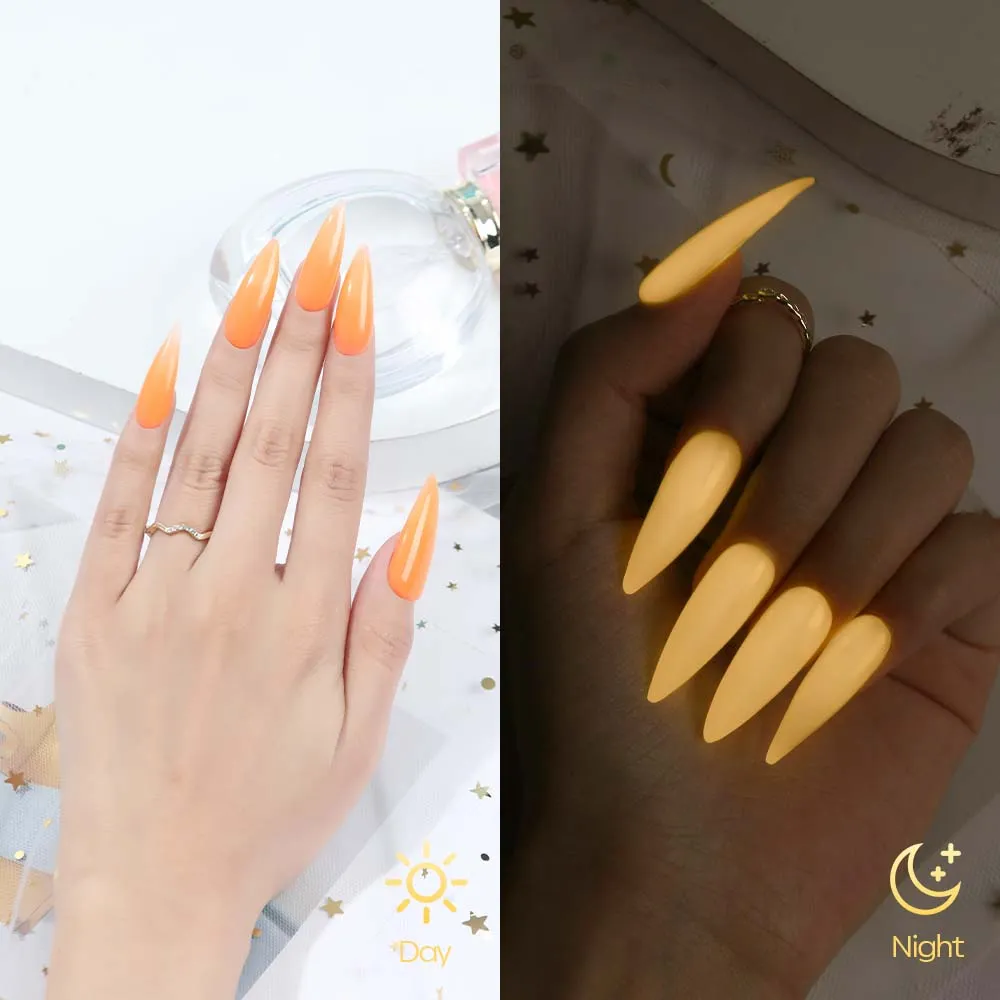 Fluorescent Orange - Luminous Poly Nail Gel  (15g)