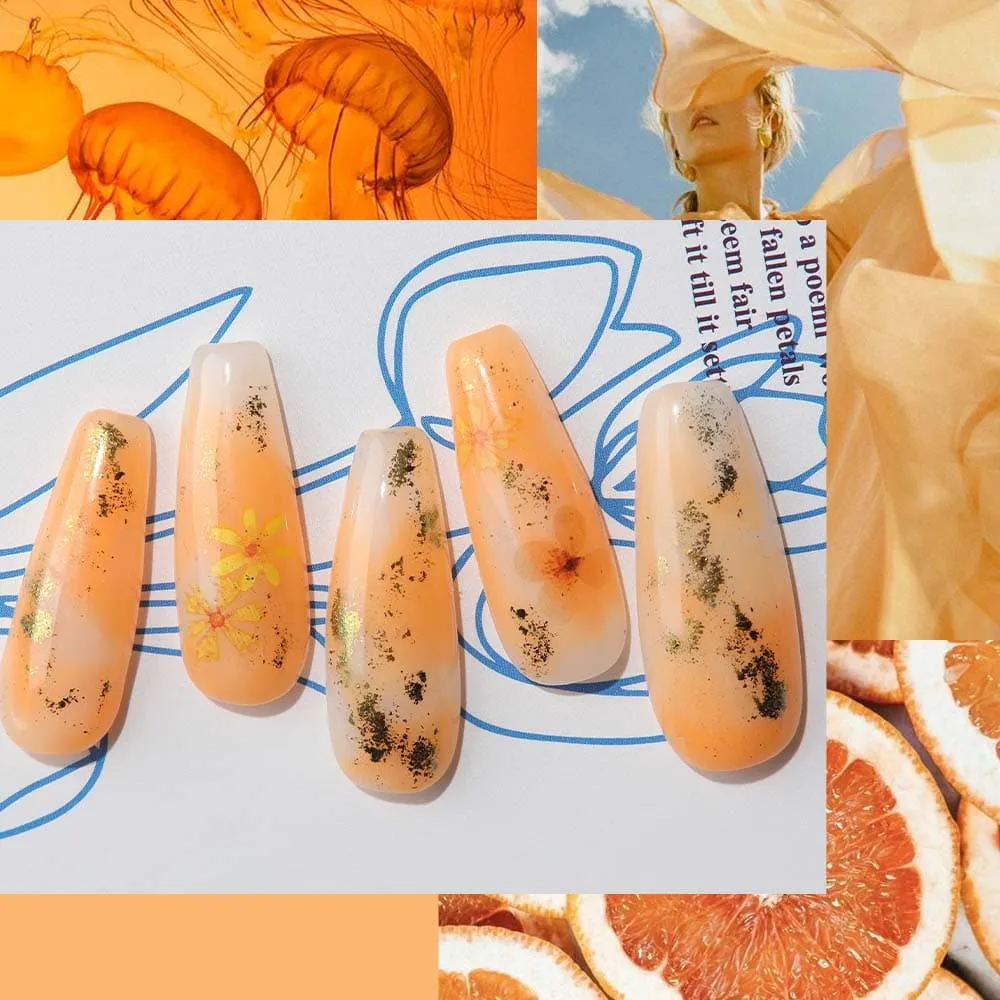 Fluorescent Orange - Luminous Poly Nail Gel  (15g)