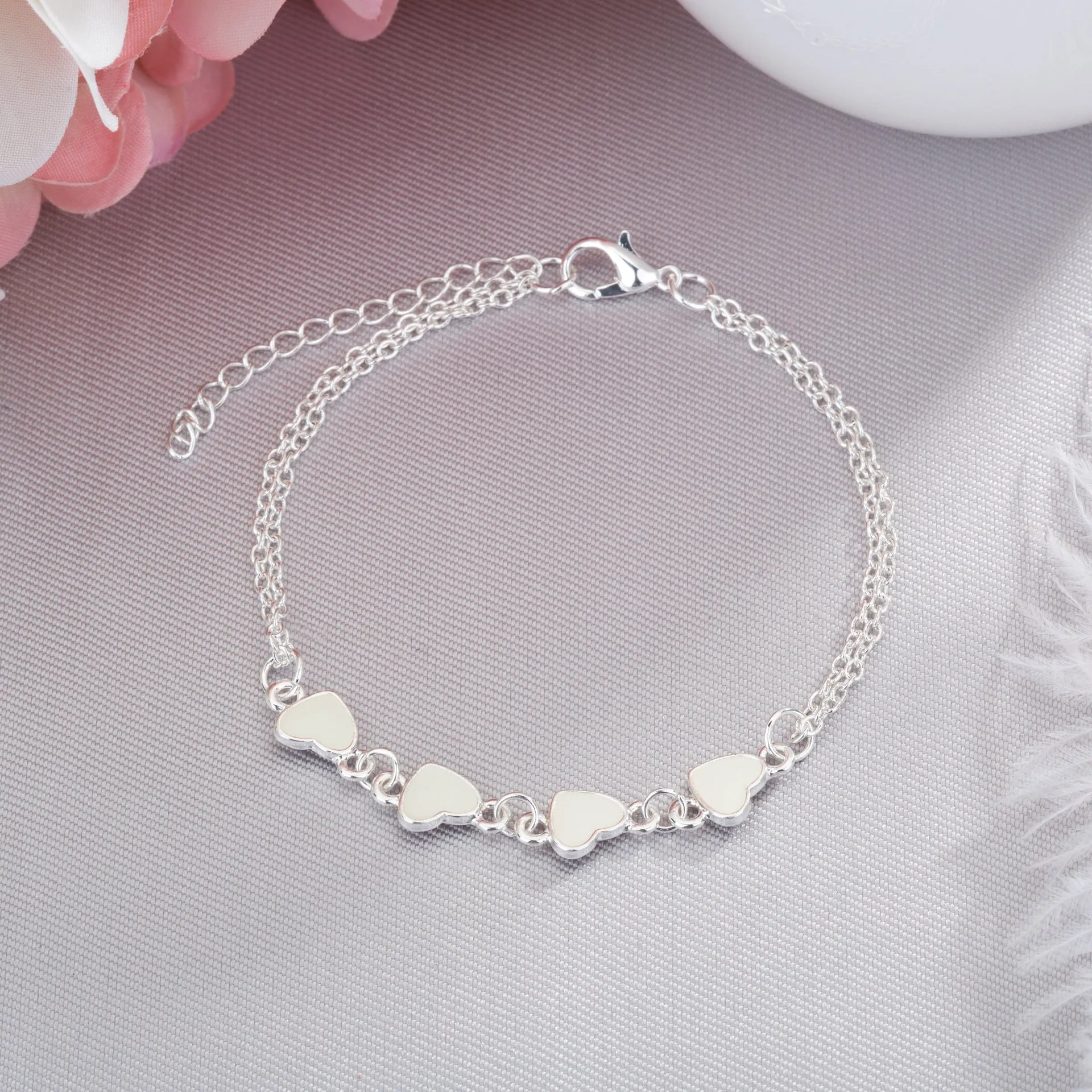 Four Hearts Luminous Love Bracelet