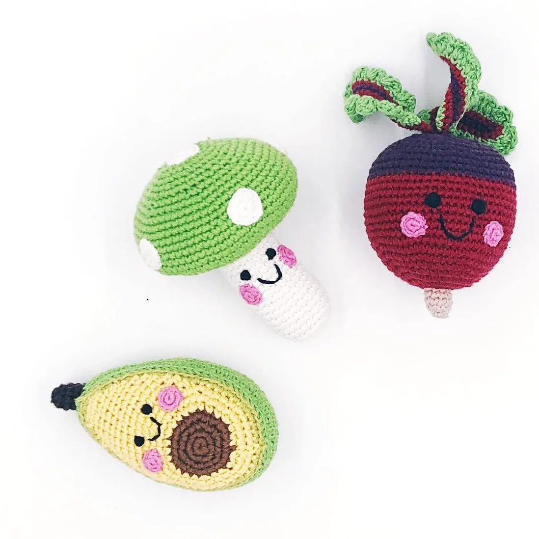 Friendly Beetroot Rattle