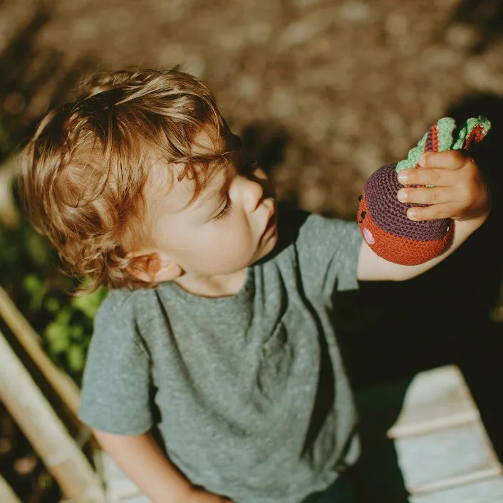 Friendly Beetroot Rattle