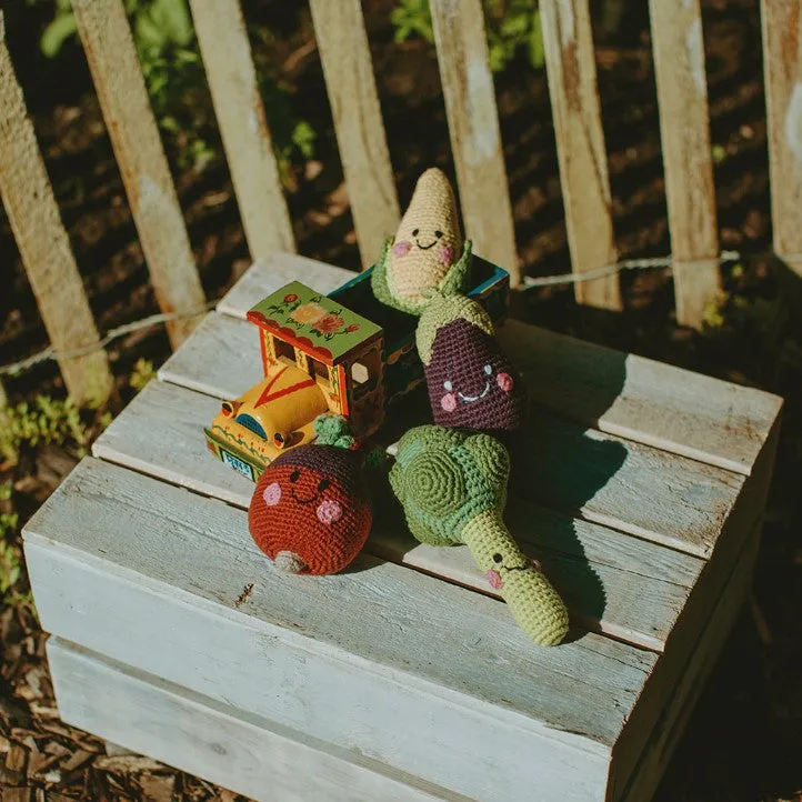 Friendly Beetroot Rattle