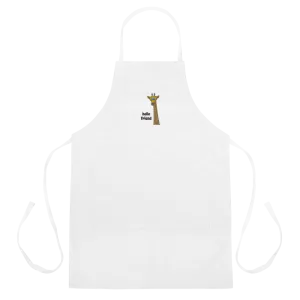 Friendly Giraffe Embroidered Apron