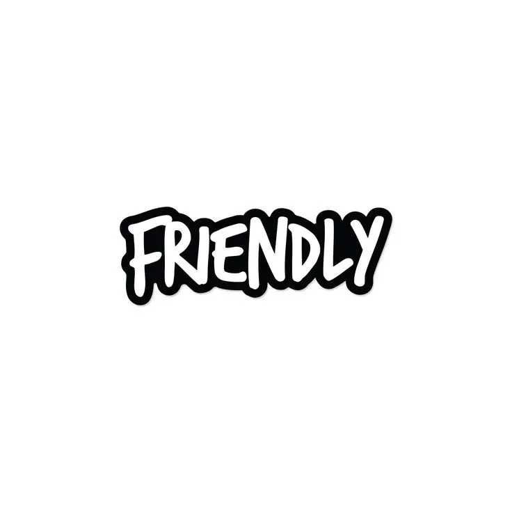 Friendly Logo Sticker