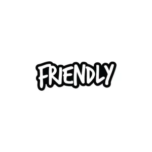 Friendly Logo Sticker