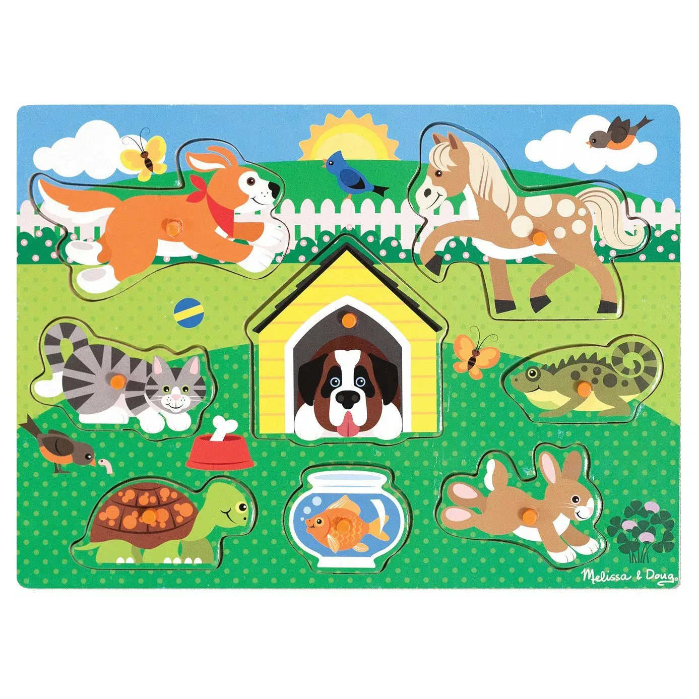 Friendly Pets Peg Puzzle