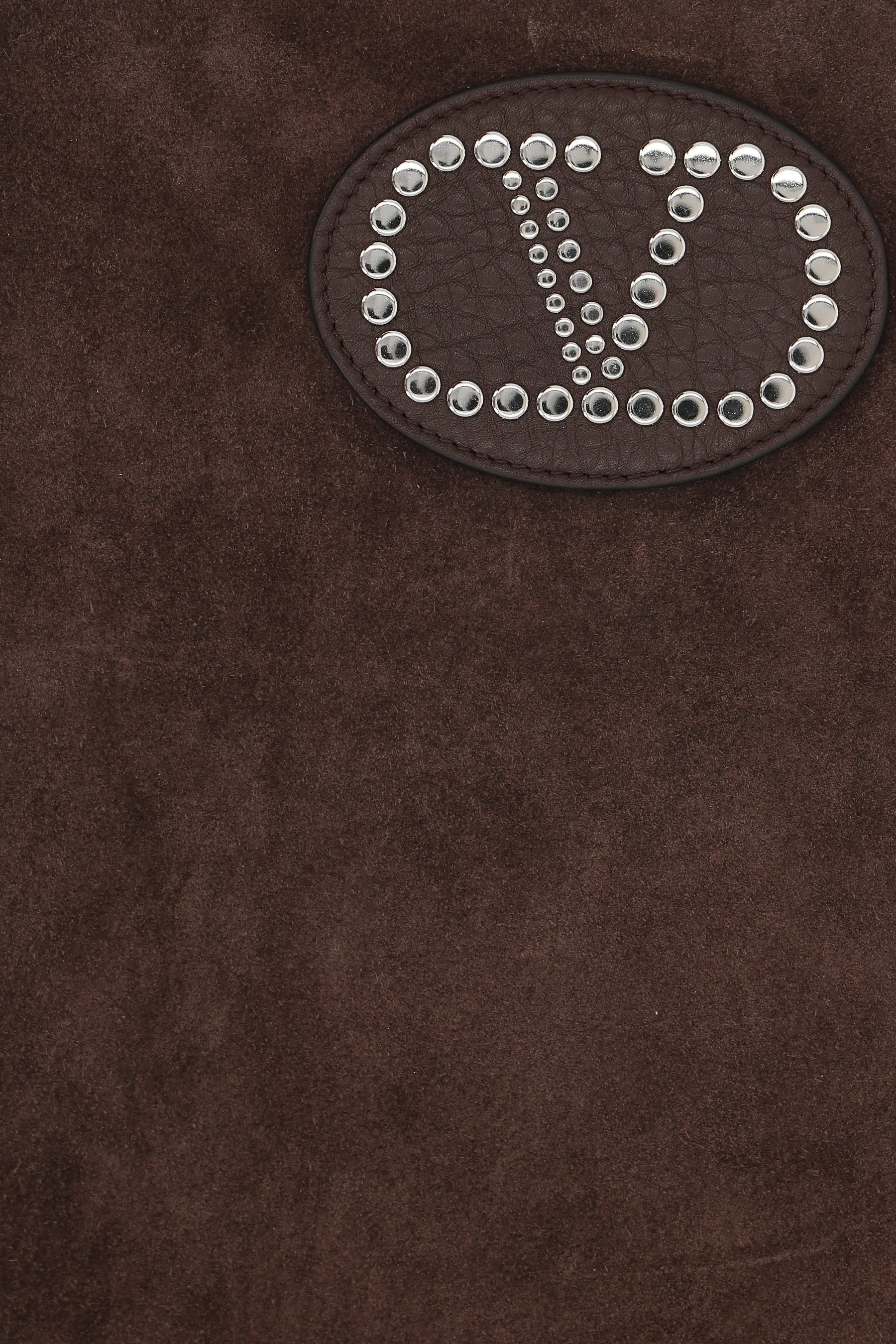 Fringed Studded Suede Shoulder Bag