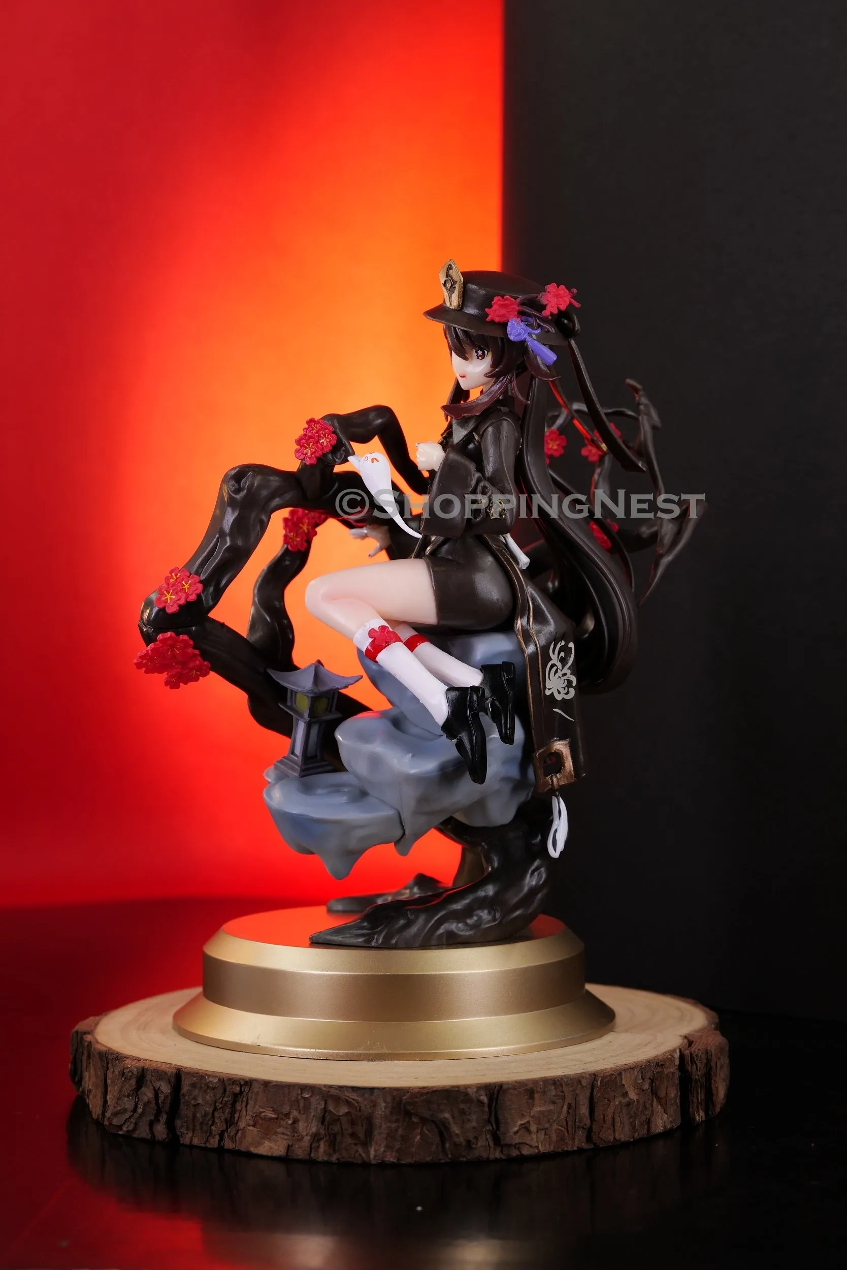 Genshin Impact Sitting Hu Tao Gaming Action Figure Waifu | 23 CMS |