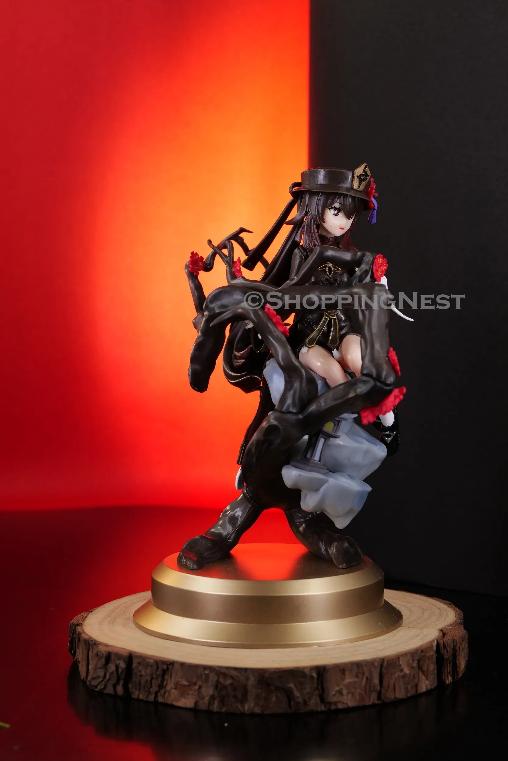 Genshin Impact Sitting Hu Tao Gaming Action Figure Waifu | 23 CMS |