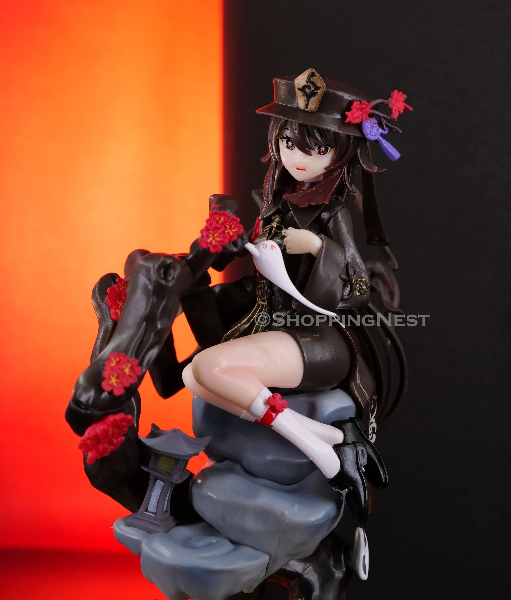 Genshin Impact Sitting Hu Tao Gaming Action Figure Waifu | 23 CMS |