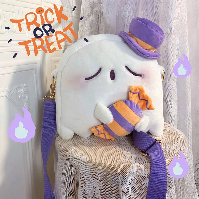 Ghost Hug Candy Spooky Plush Bag