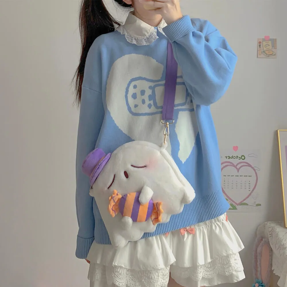 Ghost Hug Candy Spooky Plush Bag