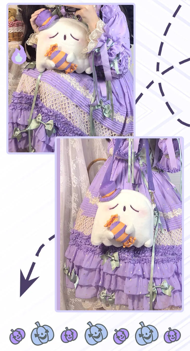 Ghost Hug Candy Spooky Plush Bag