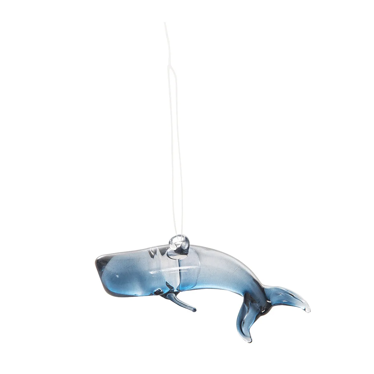 Glass Whale Ornament