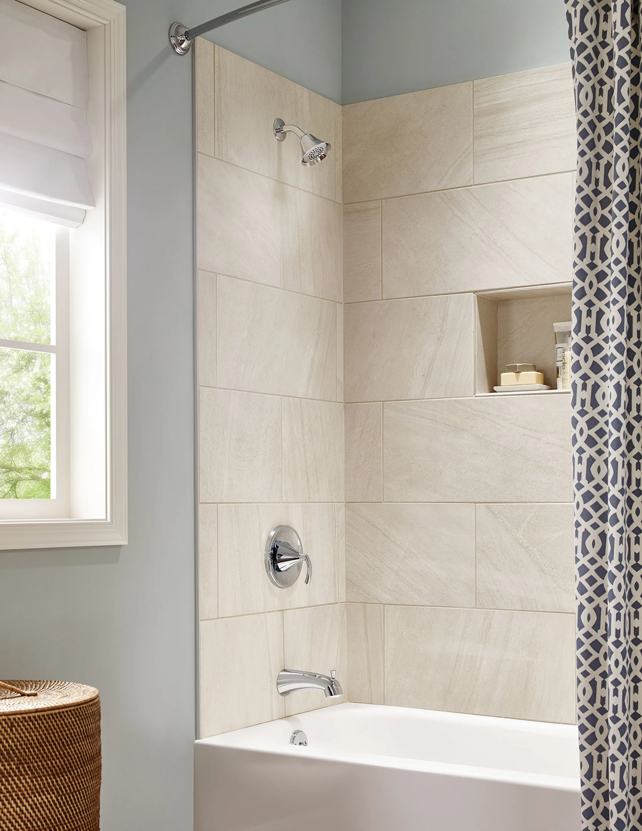 Glyde Chrome Posi-Temp(R) Tub/Shower