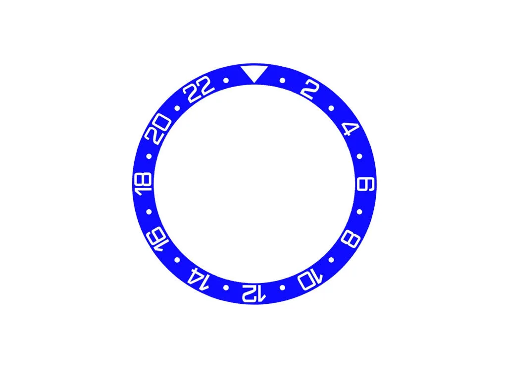 GMT Style Ceramic Bezel Insert Blue