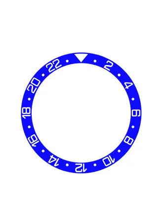 GMT Style Ceramic Bezel Insert Blue
