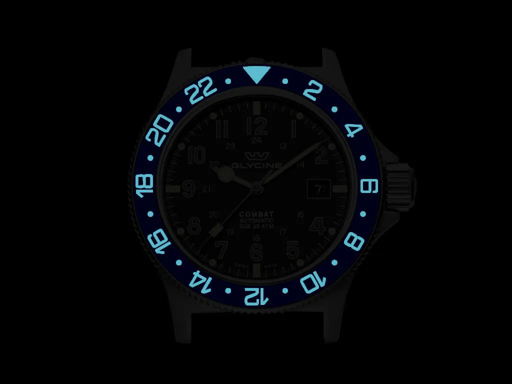 GMT Style Ceramic Bezel Insert Blue