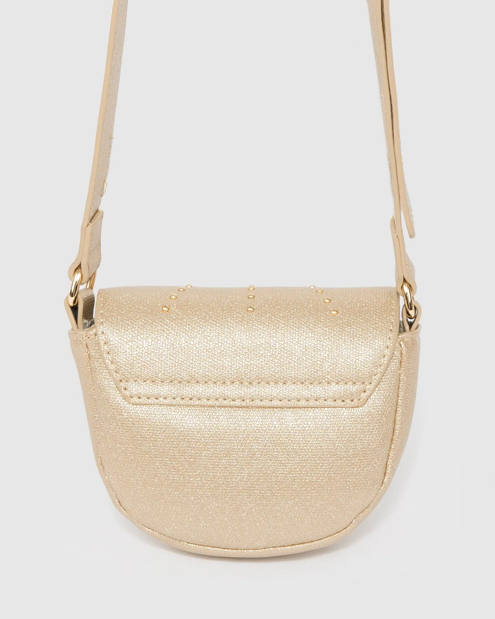 Gold Alvita Saddle Bag