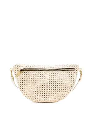 Grande Fanny Bag in Cream Rattan