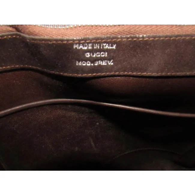 Gucci Vintage Pursesdesigner Purses Brown Suede Satchel
