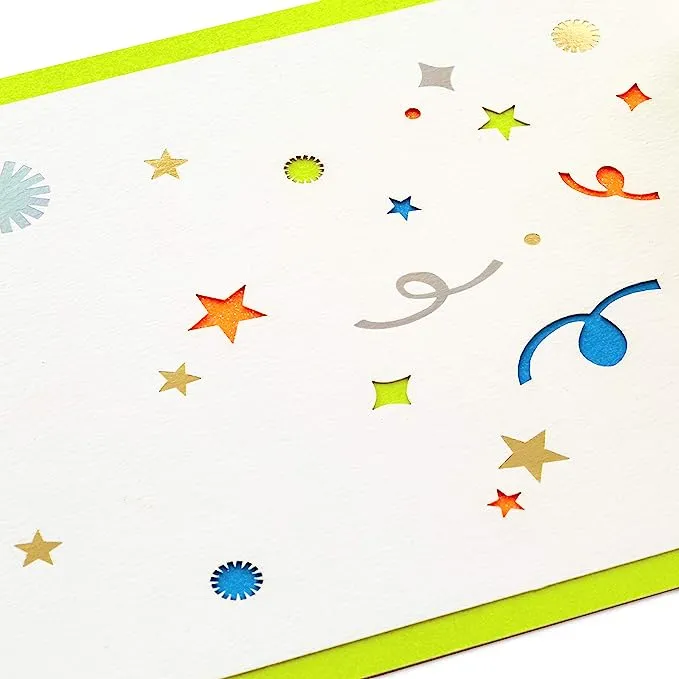 Hallmark Signature Paper Wonder Pop Up Congratulations or Birthday Card (Celebrate)