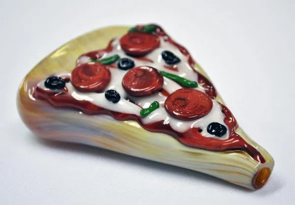 Hand Blown Pizza Pipe