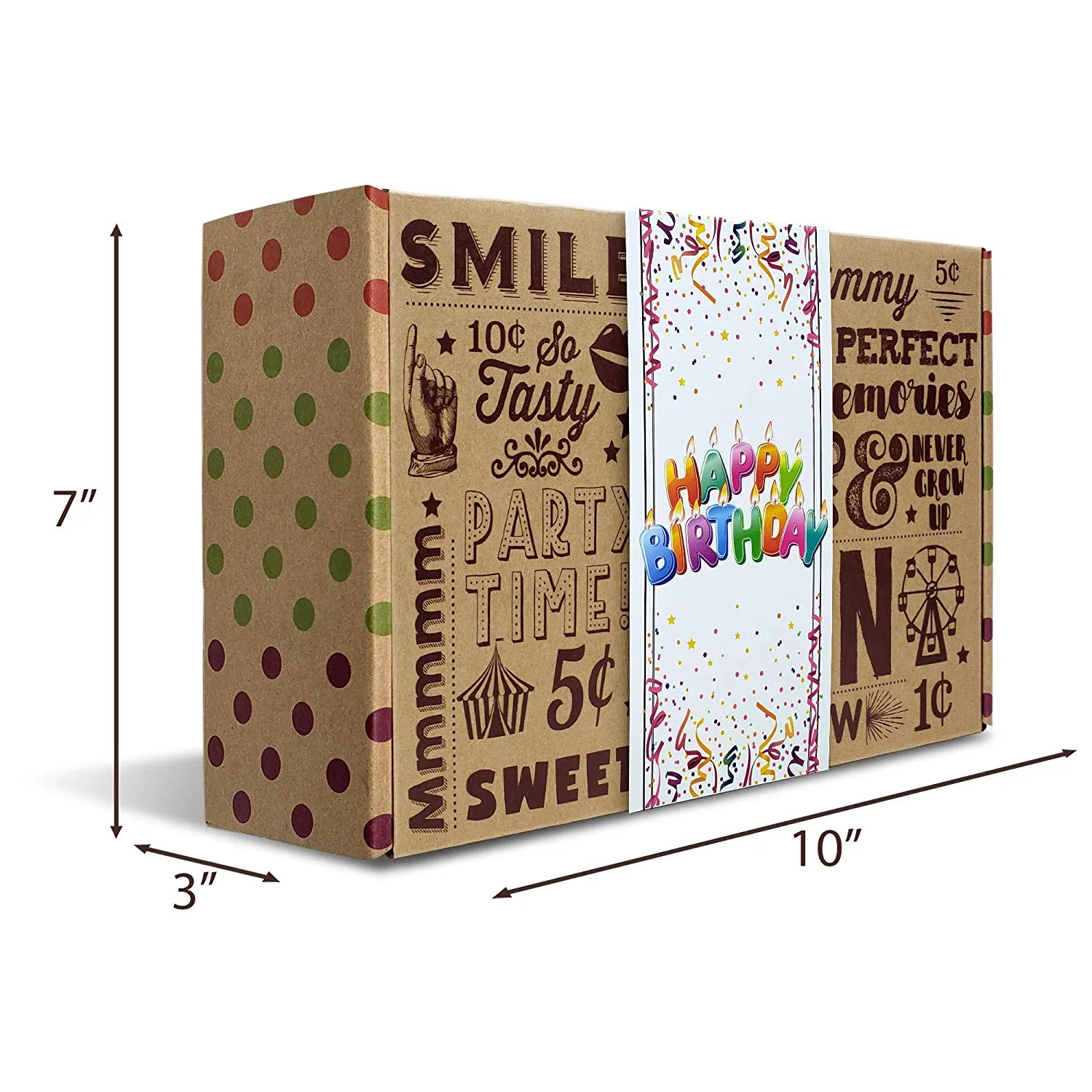 Happy Birthday Nostalgia Candy Care Package For Birthday Girl or Boy