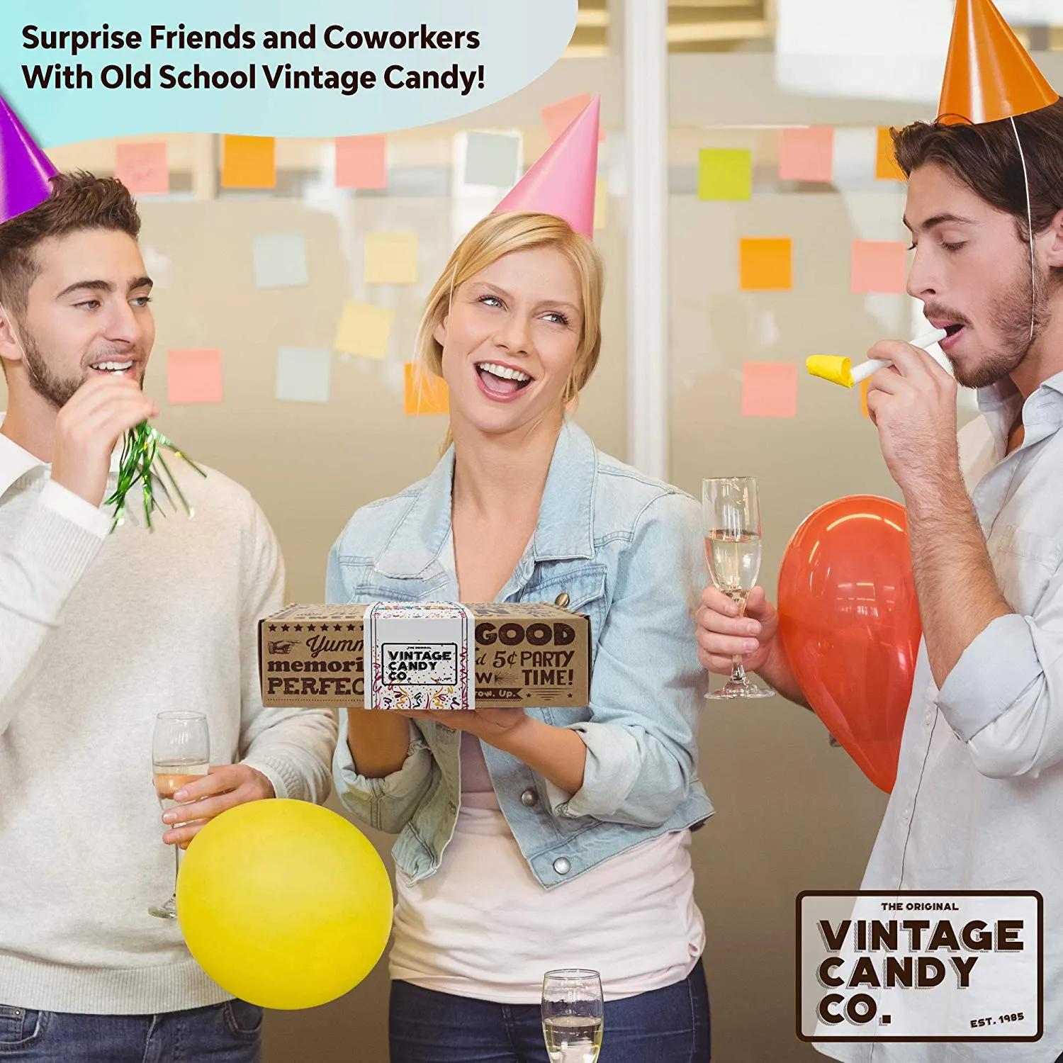 Happy Birthday Nostalgia Candy Care Package For Birthday Girl or Boy