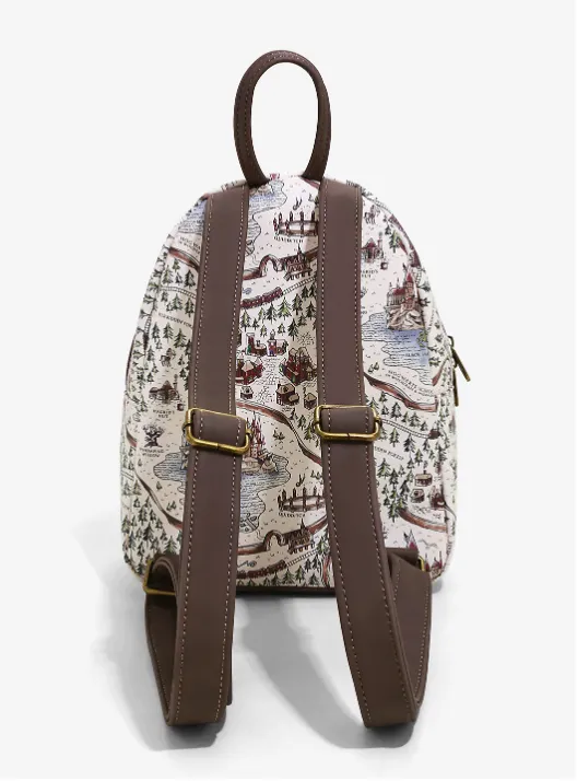 Harry Potter Mini Backpack Hogwarts Map AOP Loungefly